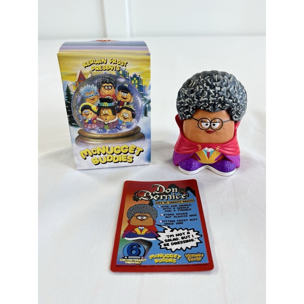 McDonalds Kerwin Frost McNugget Buddies Don Bernice Toy #6 Open Box w/ Wrapper